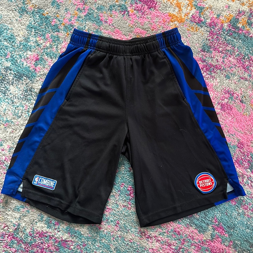 Youth Under Armour Detroit Pistons shorts